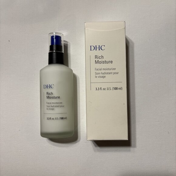 DHC Rich Moisture Facial Moisturizer 3.3‎ Fl Oz Lightweight Hydrating Lotion - Picture 3 of 5